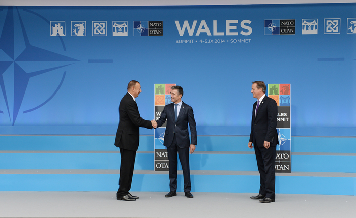 Президент Азербайджана выступил на саммите НАТО в Уэльсе (ФОТО)