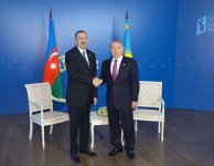 Состоялась встреча Президента Азербайджана Ильхама Алиева и Президента Казахстана Нурсултана Назарбаева (ФОТО)
