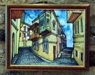 "Мой город – Баку" Исмаила Мамедова – старые улочки Ичери Шехер в графике (ФОТО)