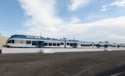 Президент Азербайджана и его супруга приняли участие в церемонии закладки фундамента вагоностроительного завода "Stadler" в Гяндже (ФОТО)