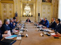 В Париже состоялась встреча президентов Азербайджана и Армении  (ФОТО)