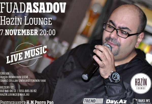 Тепло, уют, хорошая компания - концерт Фуада Асадова в клубе "Həzin"