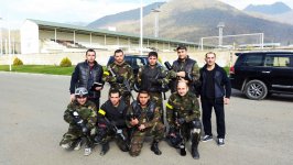 Команда МЧС стала победителем чемпионата Азербайджана по пейнтболу (ФОТО)