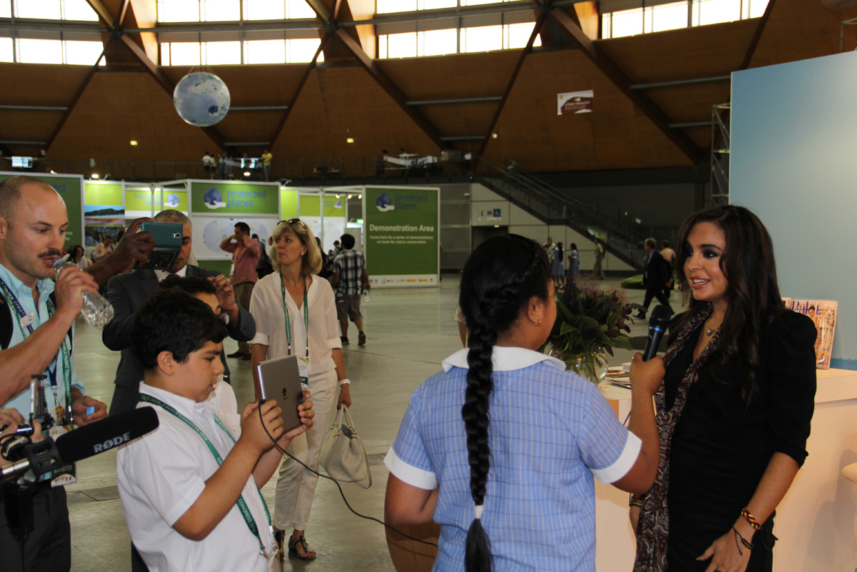 Вице-президент Фонда Гейдара Алиева Лейла Алиева выступила на пленарной сессии Всемирного конгресса парков (ФОТО)