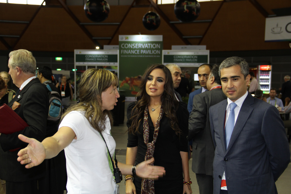 Вице-президент Фонда Гейдара Алиева Лейла Алиева выступила на пленарной сессии Всемирного конгресса парков (ФОТО)