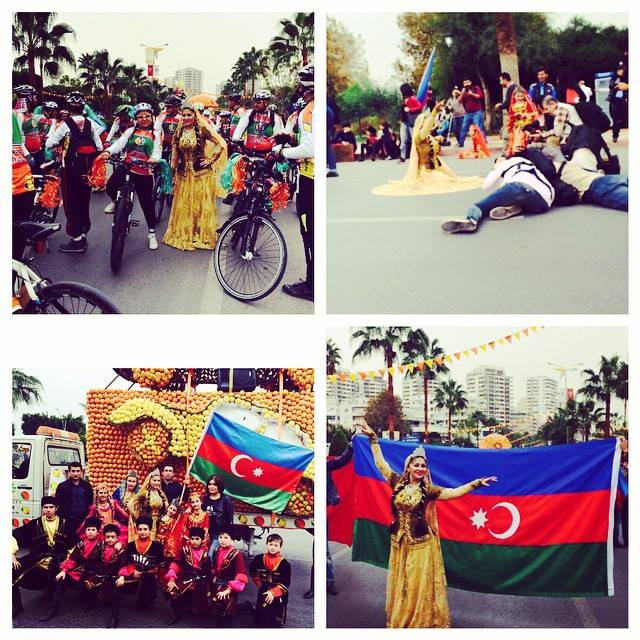 Фатима Фаталиева приняла участие в параде - Мерсинский фестиваль цитрусовых фруктов (ФОТО)