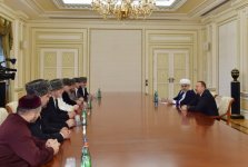Президент Азербайджана принял членов Высшего религиозного совета кавказских народов