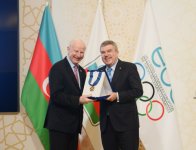 Президент Ильхам Алиев: Азербайджан делает многое для поощрения олимпийских ценностей (ФОТО)