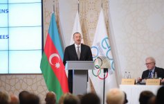 Президент Ильхам Алиев: Азербайджан делает многое для поощрения олимпийских ценностей (ФОТО)