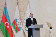 Президент Ильхам Алиев: Азербайджан делает многое для поощрения олимпийских ценностей (ФОТО)
