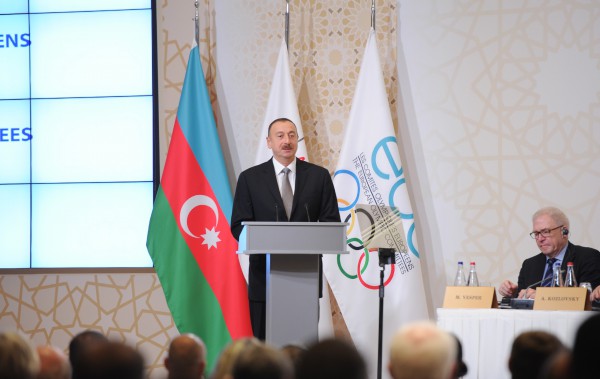 Президент Ильхам Алиев: Азербайджан делает многое для поощрения олимпийских ценностей (ФОТО)