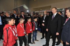 Президент Азербайджана принял участие в открытии выставки "Bakutel-2014"  (ФОТО)