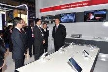 Президент Азербайджана принял участие в открытии выставки "Bakutel-2014"  (ФОТО)