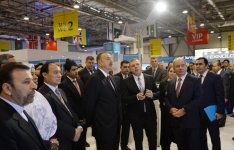 Президент Азербайджана принял участие в открытии выставки "Bakutel-2014"  (ФОТО)
