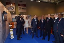 Президент Азербайджана принял участие в открытии выставки "Bakutel-2014"  (ФОТО)
