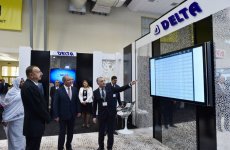 Президент Азербайджана принял участие в открытии выставки "Bakutel-2014"  (ФОТО)