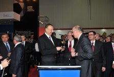 Президент Азербайджана принял участие в открытии выставки "Bakutel-2014"  (ФОТО)