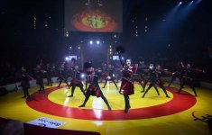 Первая леди Азербайджана Мехрибан Алиева наблюдала за товарищеской встречей азербайджанских и французских борцов в Париже (ФОТО)