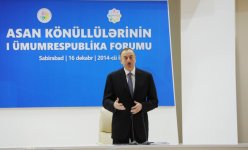 Президент Ильхам Алиев принял участие в открытии I общереспубликанского форума добровольцев ASAN в Сабирабаде (ФОТО)