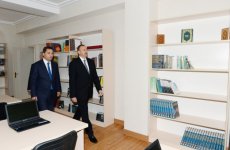 Ильхам Алиев ознакомился с условиями, созданными в реконструированном Сабирабадском районном доме культуры (ФОТО)