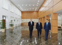 Ильхам Алиев ознакомился с условиями, созданными в реконструированном Сабирабадском районном доме культуры (ФОТО)