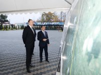 Президент Ильхам Алиев принял участие в церемонии подачи питьевой воды в город Сабирабад