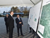 Президент Ильхам Алиев принял участие в церемонии подачи питьевой воды в город Сабирабад