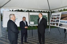 Президент Ильхам Алиев принял участие в церемонии подачи питьевой воды в город Сабирабад