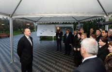 Президент Ильхам Алиев принял участие в церемонии подачи питьевой воды в город Сабирабад
