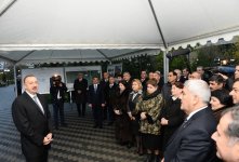 Президент Ильхам Алиев принял участие в церемонии подачи питьевой воды в город Сабирабад