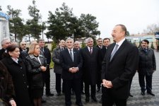 Президент Ильхам Алиев принял участие в церемонии подачи питьевой воды в город Сабирабад