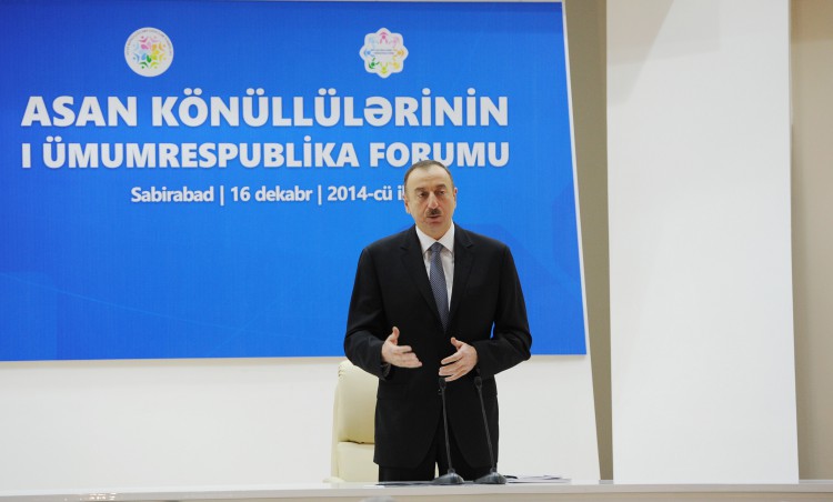 Президент Ильхам Алиев принял участие в открытии I общереспубликанского форума добровольцев ASAN в Сабирабаде (ФОТО)