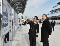 Президент Азербайджана и его супруга приняли участие в церемонии сдачи в эксплуатацию корабля «Муслим Магомаев» (версия 2) (ФОТО)