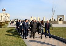 Вице-президент Фонда Гейдара Алиева Лейла Алиева и гости из России побывали в Гяндже (ФОТО)
