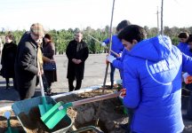 Вице-президент Фонда Гейдара Алиева Лейла Алиева и гости из России побывали в Гяндже (ФОТО)