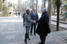 Вице-президент Фонда Гейдара Алиева Лейла Алиева и гости из России побывали в Гяндже (ФОТО)