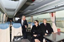 Президент Азербайджана и его супруга ознакомились с ходом строительства ряда объектов в Баку (ФОТО)