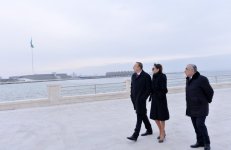 Президент Азербайджана и его супруга ознакомились с ходом строительства ряда объектов в Баку (ФОТО)