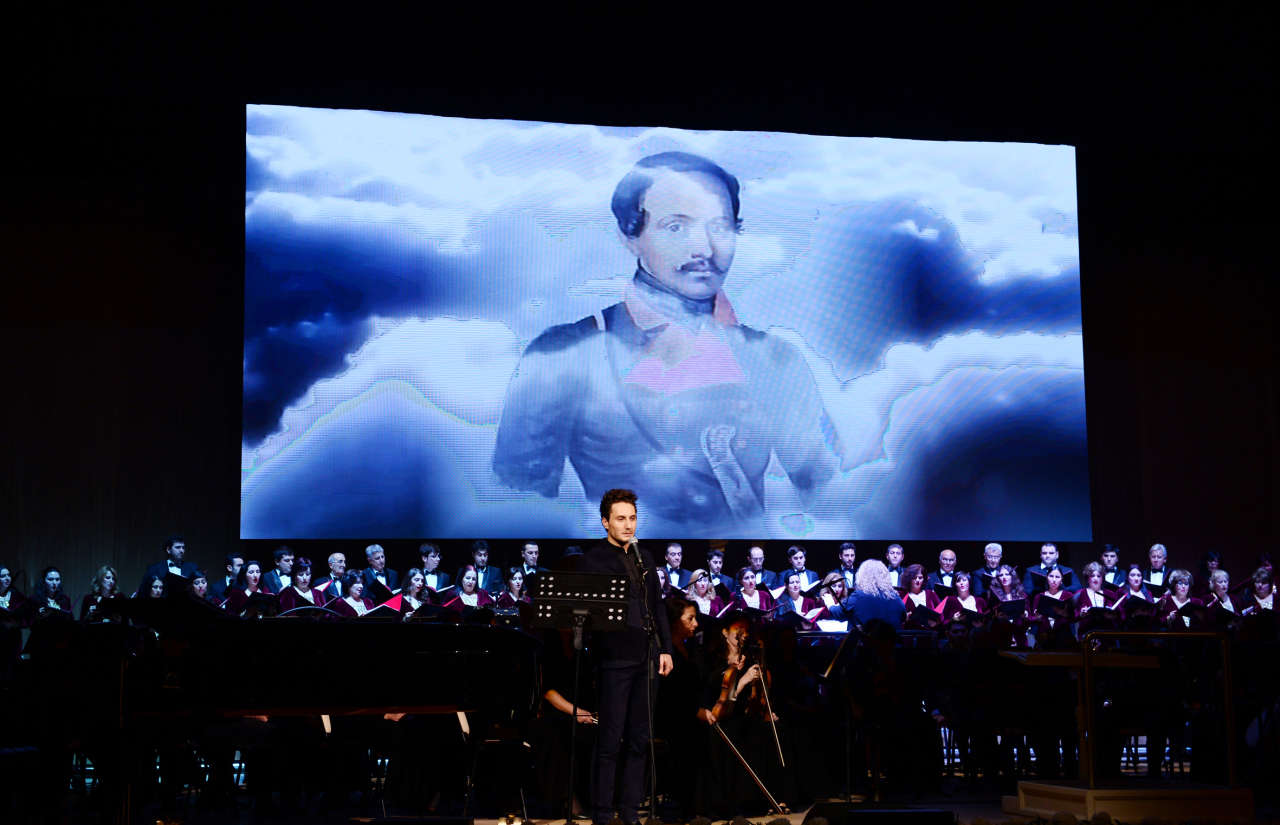 Первая леди Азербайджана присутствовала на музыкальном вечере, посвященном 200-летию со дня рождения Михаила Лермонтова (ФОТО)