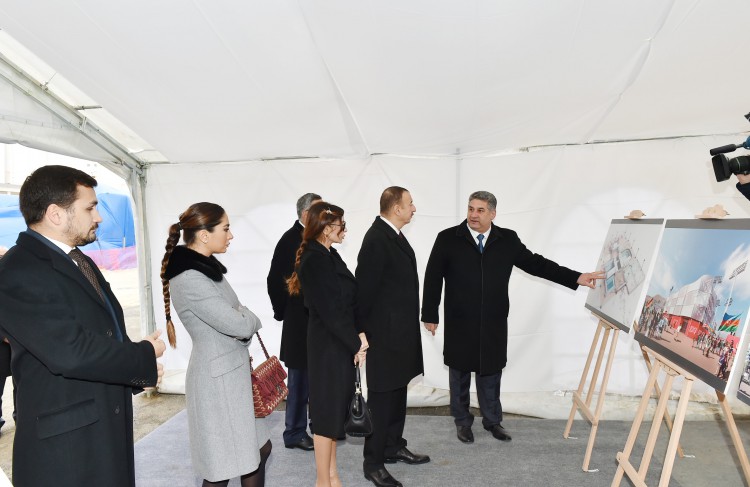 Президент Азербайджана и его супруга ознакомились с ходом строительства ряда объектов в Баку (ФОТО)