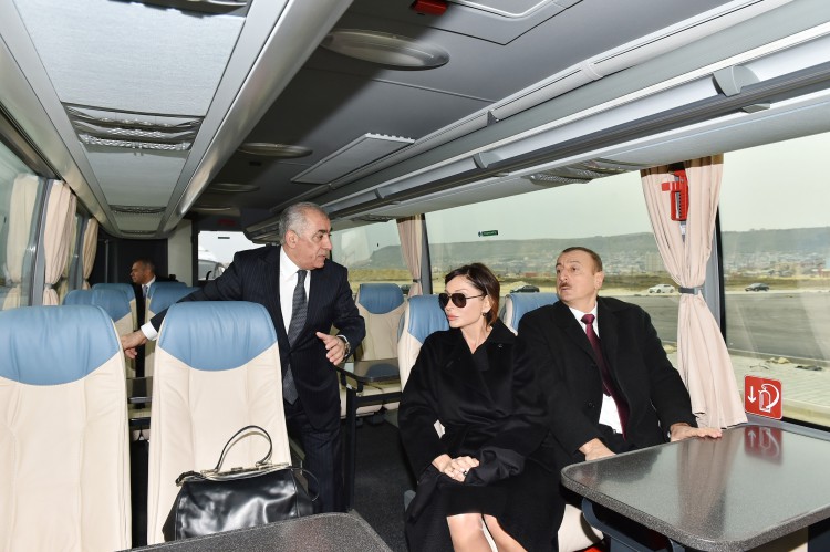 Президент Азербайджана и его супруга ознакомились с ходом строительства ряда объектов в Баку (ФОТО)