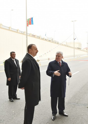 Президент Ильхам Алиев принял участие в открытии проспекта Зии Буниятова в Баку (ФОТО)