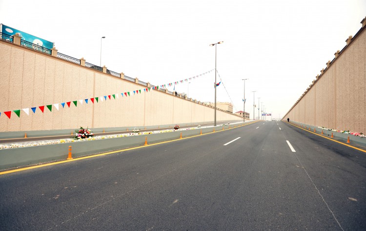 Президент Ильхам Алиев принял участие в открытии проспекта Зии Буниятова в Баку (ФОТО)