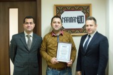 "Нариманфильм" наградил почетным дипломом журналиста АМИ TREND (ФОТО)