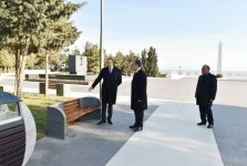 Президент Ильхам Алиев ознакомился с работой по реконструкции, проводимой в городском парке в Сумгайыте (ФОТО)