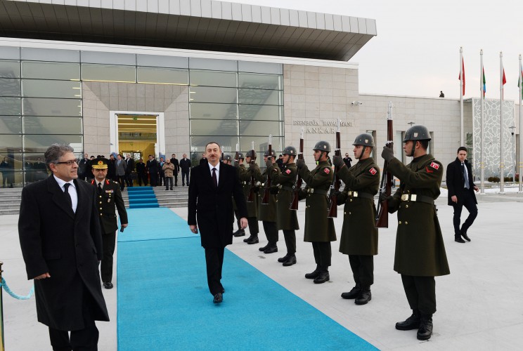 Завершился визит Президента Азербайджана в Турцию (ФОТО)