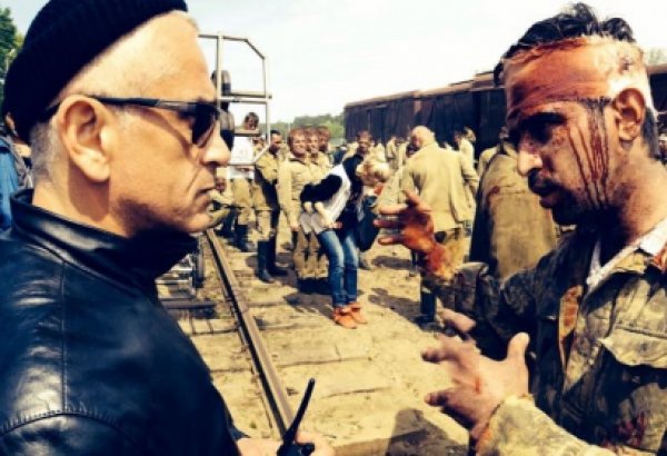 Режиссер Эльхан Джафаров снимает фильм "Мужество солдата" (ФОТО)