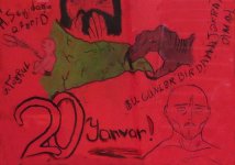 Трагедия 20 января в рисунках бакинских школьников (ФОТО)