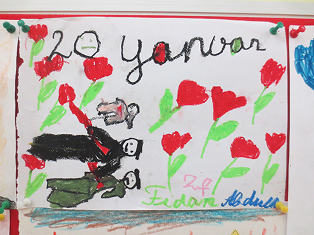 Трагедия 20 января в рисунках бакинских школьников (ФОТО)