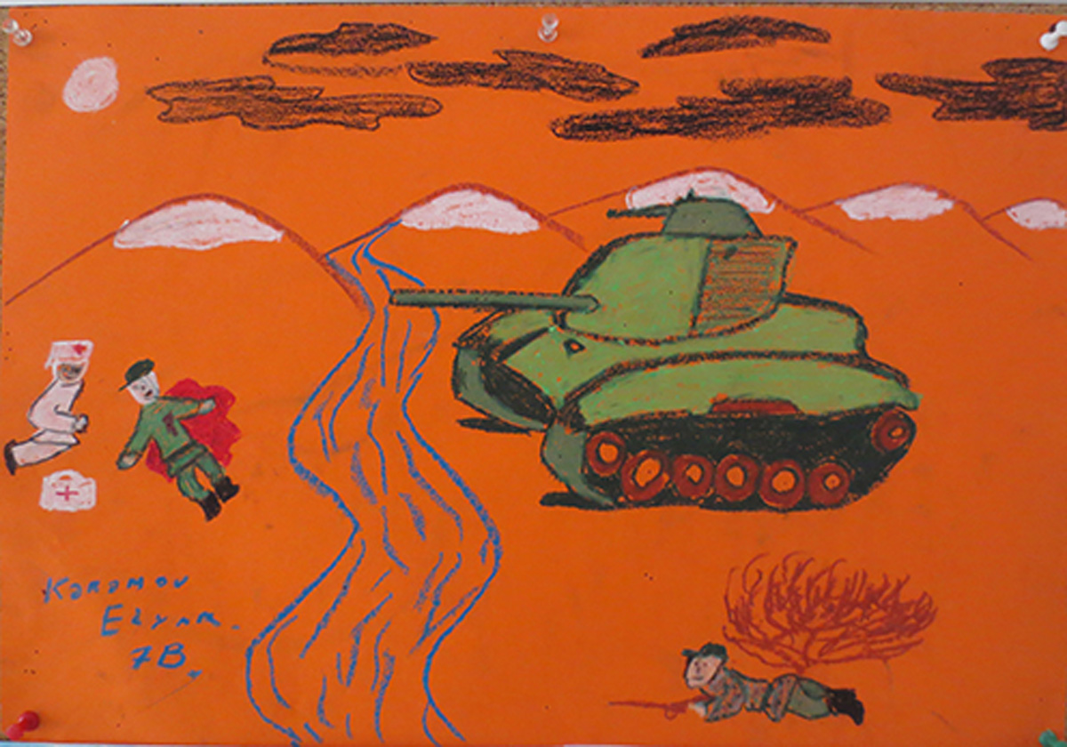 Трагедия 20 января в рисунках бакинских школьников (ФОТО)